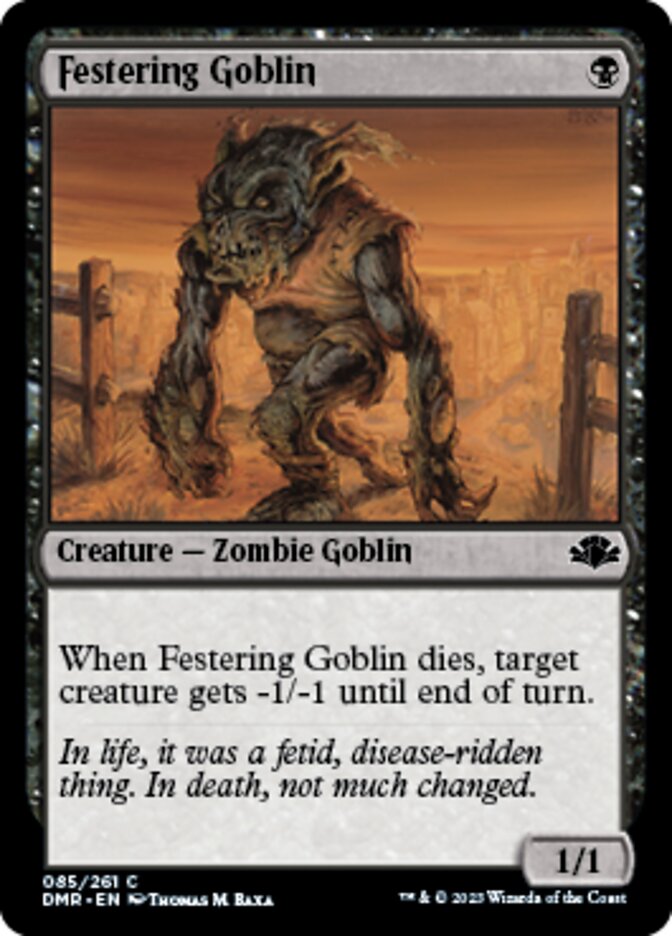 Festering Goblin [Dominaria Remastered] | Tabernacle Games