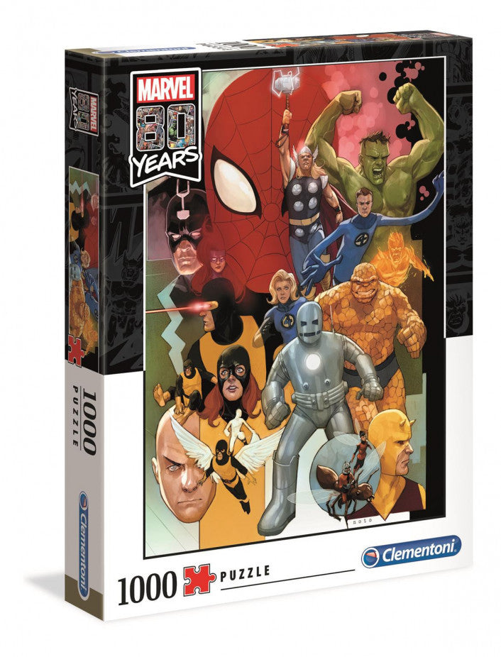 Marvel 80th Anniversary Puzzle 1,000 pieces | Tabernacle Games