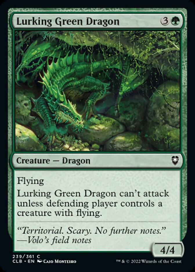 Lurking Green Dragon [Commander Legends: Battle for Baldur's Gate] | Tabernacle Games