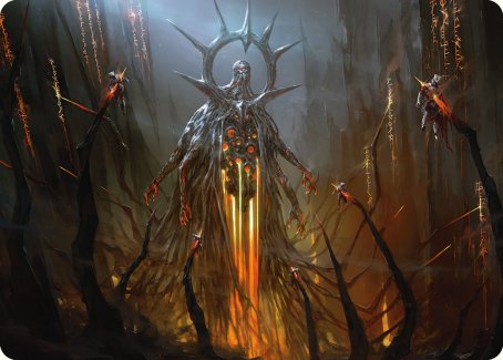 Solphim, Mayhem Dominus Art Card [Phyrexia: All Will Be One Art Series] | Tabernacle Games