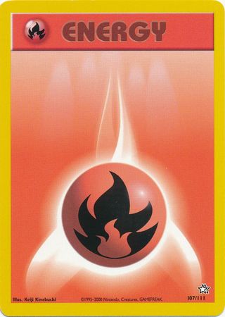 Fire Energy (107/111) [Neo Genesis Unlimited] | Tabernacle Games