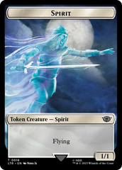 Spirit // Food (0022) Double-Sided Token (Surge Foil) [The Lord of the Rings: Tales of Middle-Earth Tokens] | Tabernacle Games