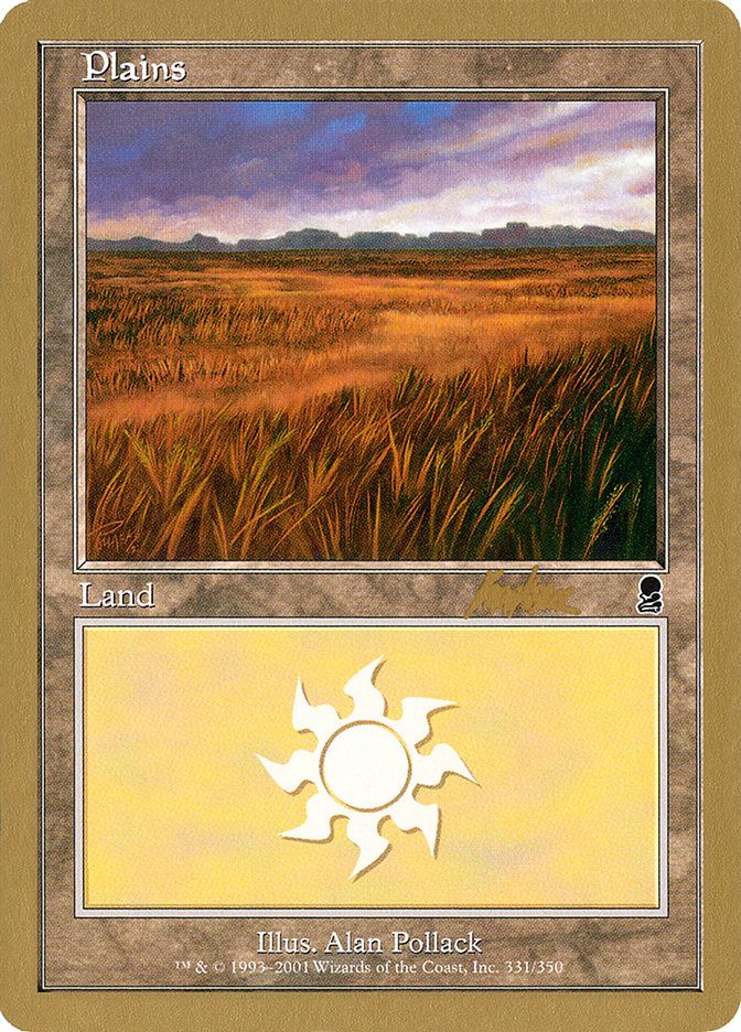 Plains (bk331a) (Brian Kibler) [World Championship Decks 2002] | Tabernacle Games