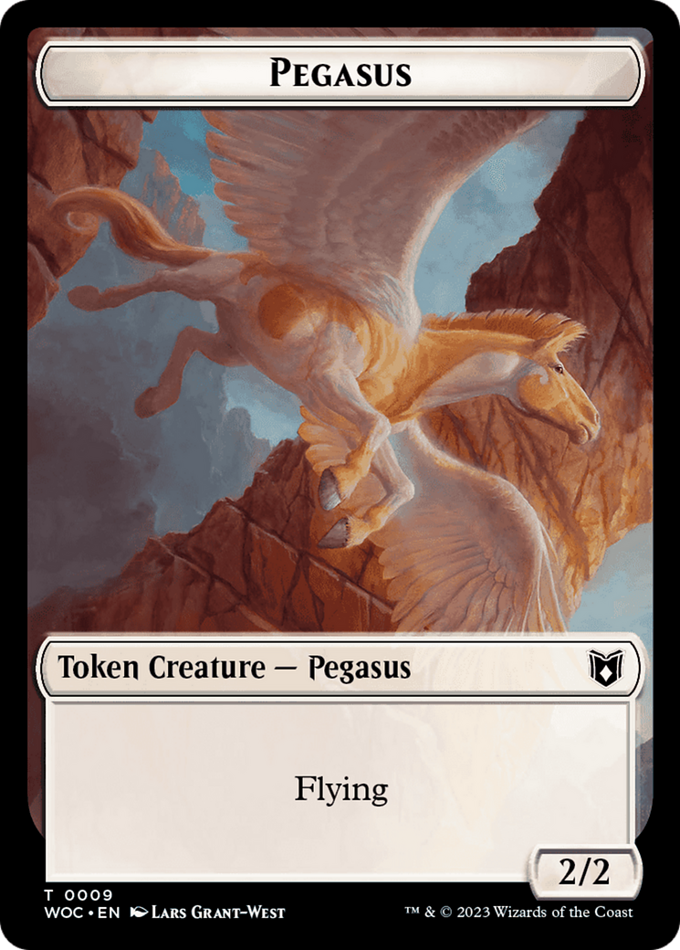 Pirate // Pegasus Double-Sided Token [Wilds of Eldraine Commander Tokens] | Tabernacle Games