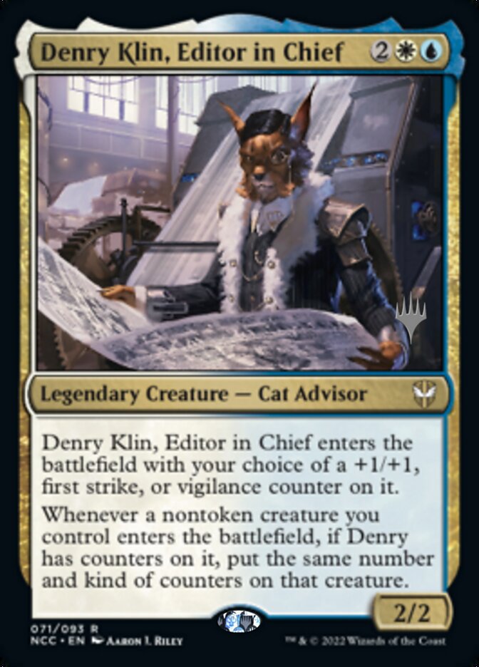 Denry Klin, Editor in Chief (Promo Pack) [Streets of New Capenna Commander Promos] | Tabernacle Games