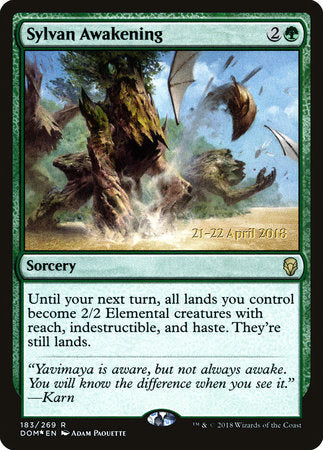 Sylvan Awakening [Dominaria Promos] | Tabernacle Games