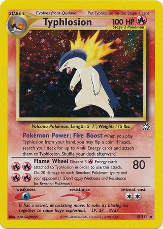 Typhlosion (18/111) [Neo Genesis Unlimited] | Tabernacle Games