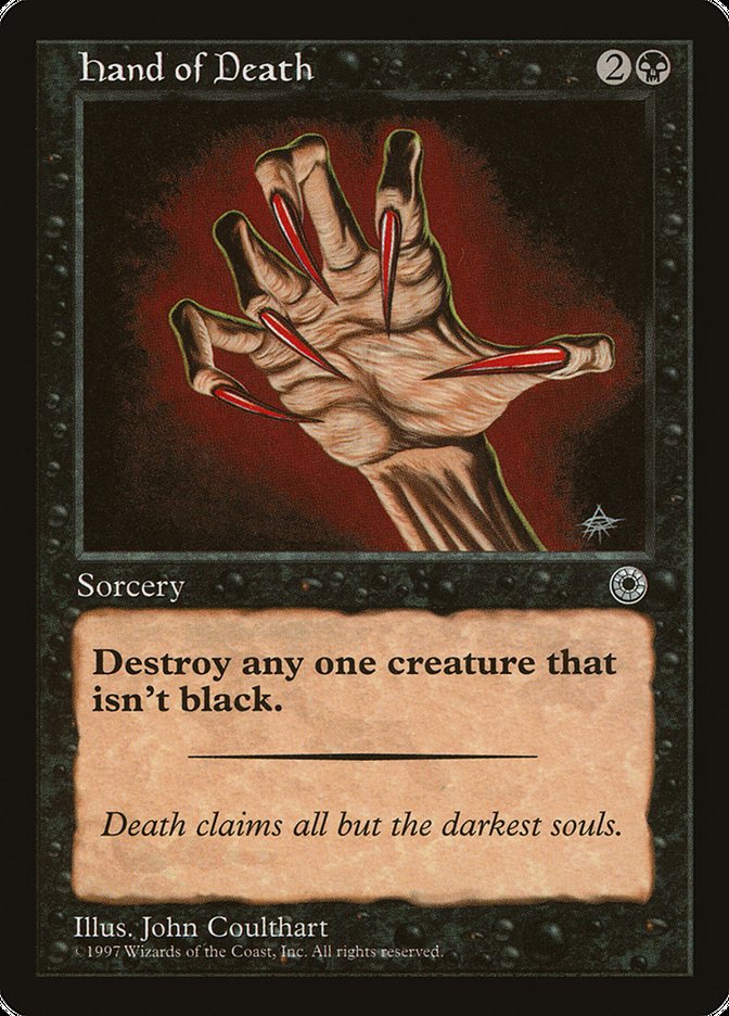 Hand of Death (Without Creature Color Explanation) [Portal] | Tabernacle Games