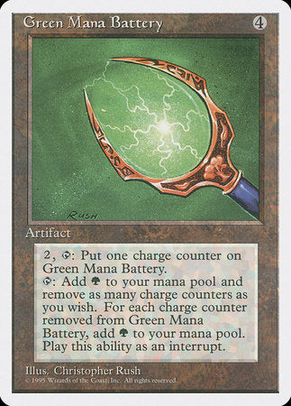 Green Mana Battery [Fourth Edition] | Tabernacle Games