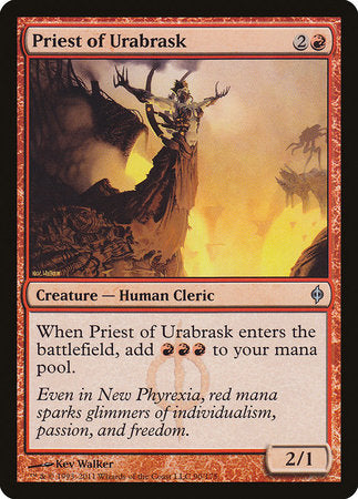 Priest of Urabrask [New Phyrexia] | Tabernacle Games