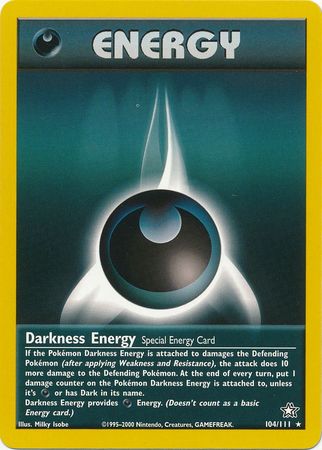Darkness Energy (104/111) [Neo Genesis Unlimited] | Tabernacle Games