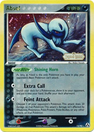 Absol (15/92) (Stamped) [EX: Legend Maker] | Tabernacle Games