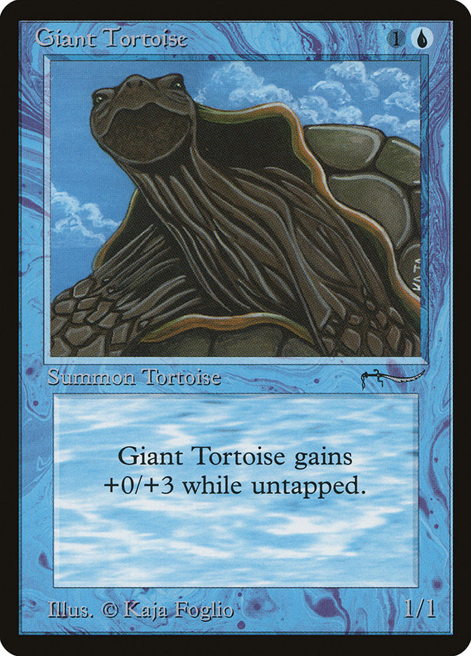 Giant Tortoise (Dark Mana Cost) [Arabian Nights] | Tabernacle Games