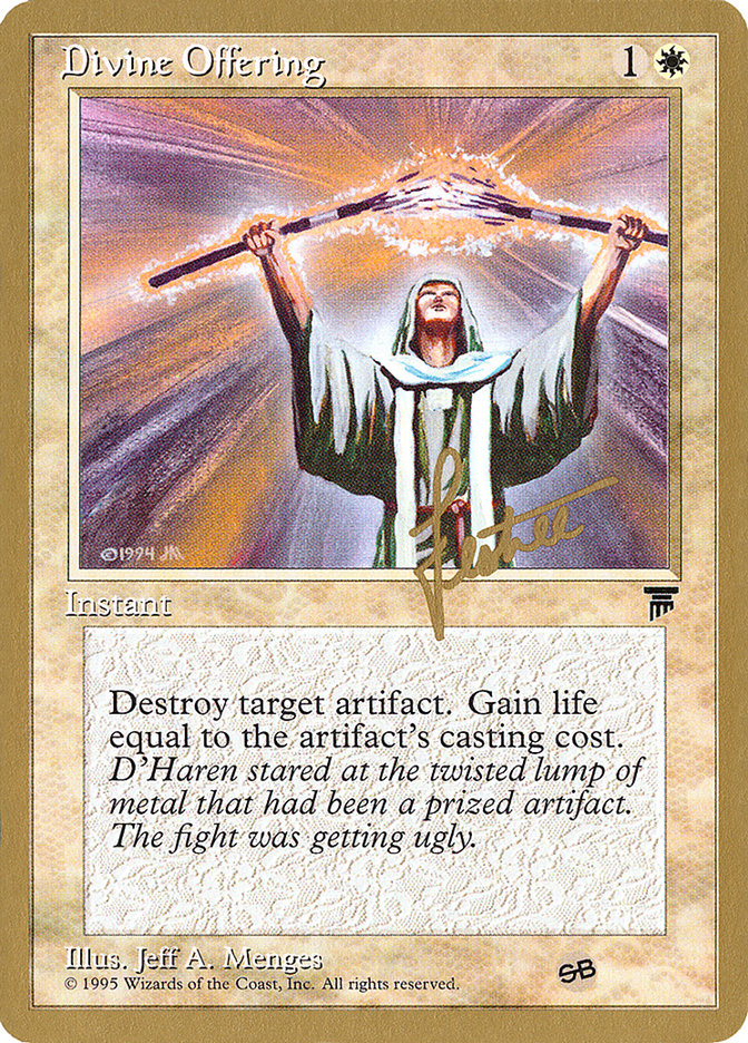 Divine Offering (Bertrand Lestree) (SB) [Pro Tour Collector Set] | Tabernacle Games