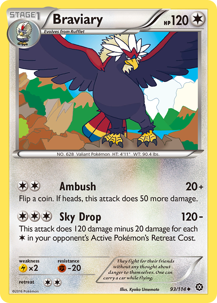 Braviary (93/114) [XY: Steam Siege] | Tabernacle Games