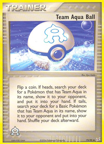 Team Aqua Ball (75/95) [EX: Team Magma vs Team Aqua] | Tabernacle Games