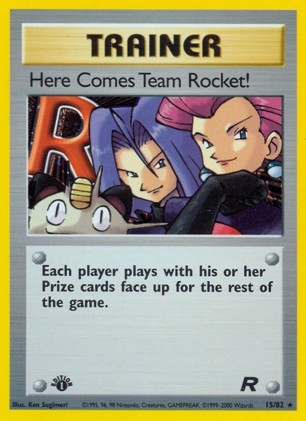 Here Comes Team Rocket! (15/82) [Team Rocket 1st Edition] | Tabernacle Games