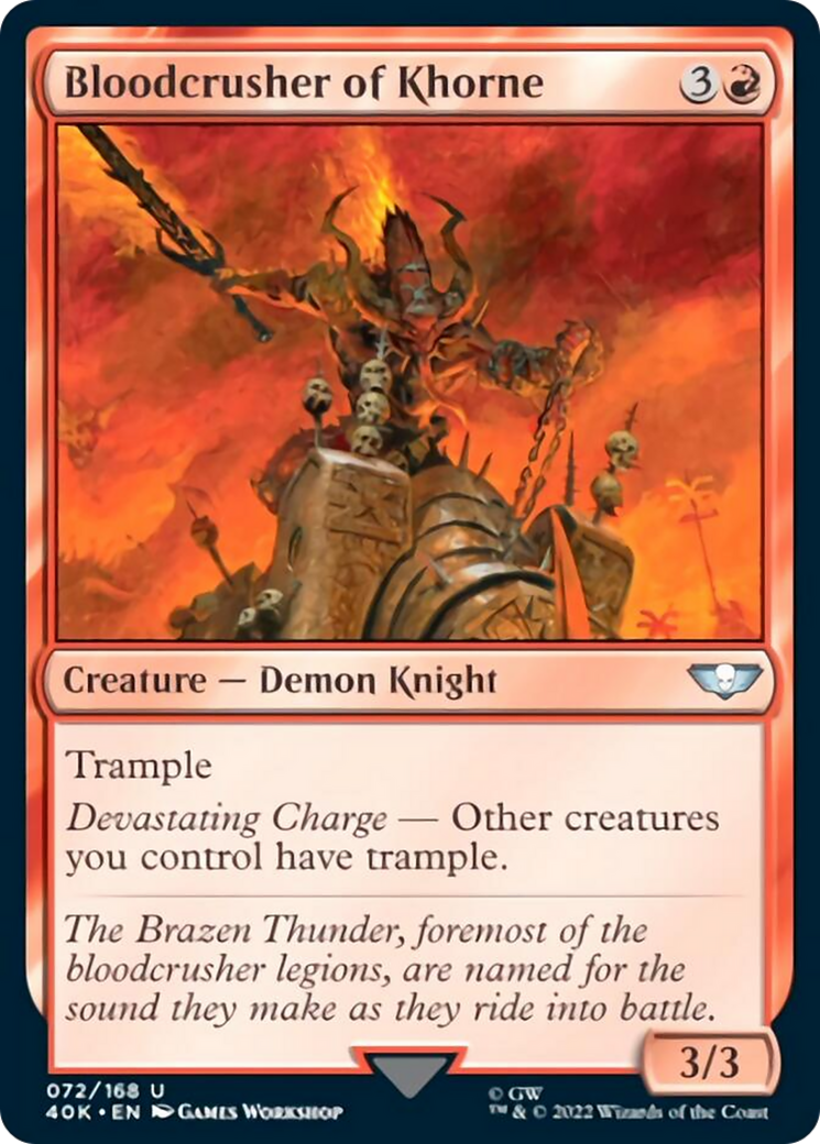 Bloodcrusher of Khorne (Surge Foil) [Universes Beyond: Warhammer 40,000] | Tabernacle Games