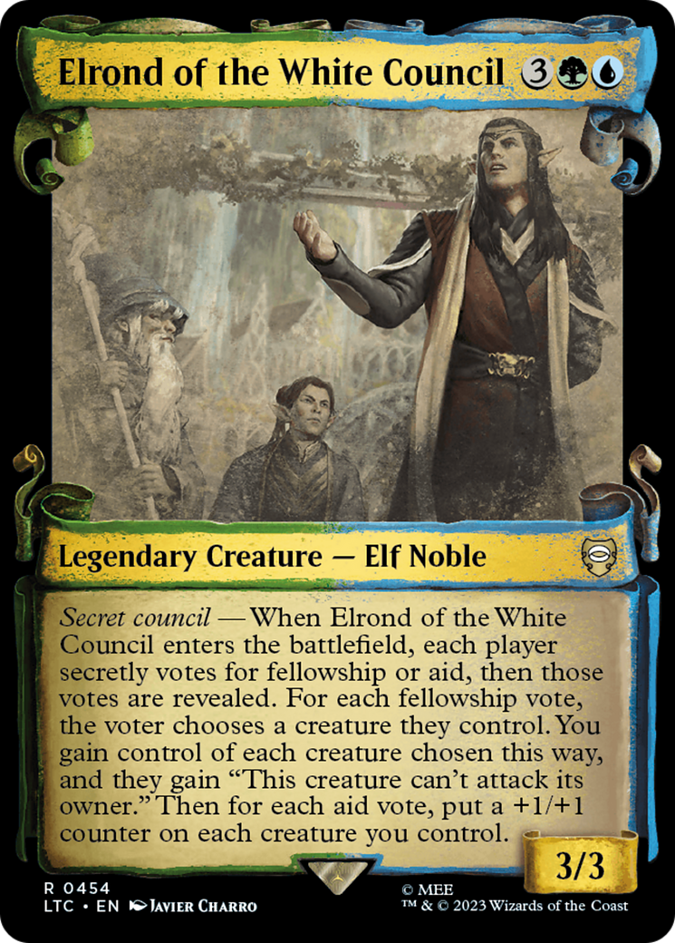 Elrond of the White Council [The Lord of the Rings: Tales of Middle-Earth Commander Showcase Scrolls] | Tabernacle Games