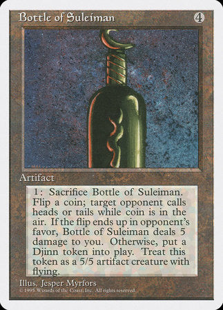 Bottle of Suleiman [Fourth Edition] | Tabernacle Games