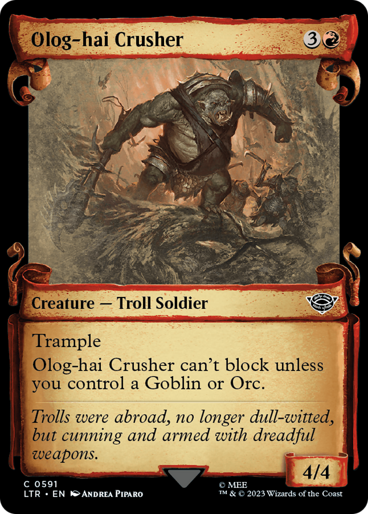 Olog-Hai Crusher [The Lord of the Rings: Tales of Middle-Earth Showcase Scrolls] | Tabernacle Games