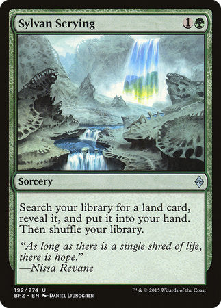 Sylvan Scrying [Battle for Zendikar] | Tabernacle Games