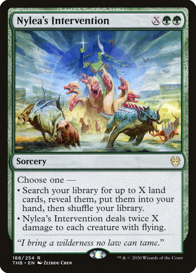 Nylea's Intervention (Promo Pack) [Theros Beyond Death Promos] | Tabernacle Games