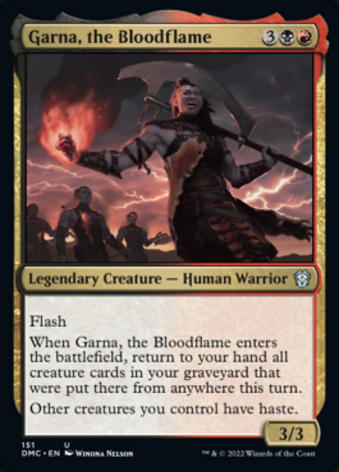 Garna, the Bloodflame [Dominaria United Commander] | Tabernacle Games