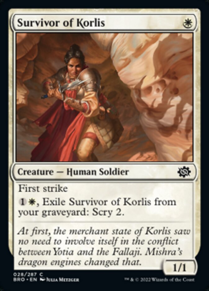 Survivor of Korlis [The Brothers' War] | Tabernacle Games