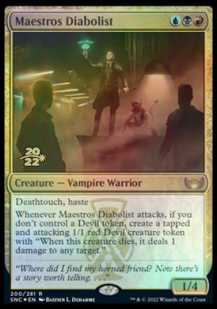 Maestros Diabolist [Streets of New Capenna Prerelease Promos] | Tabernacle Games