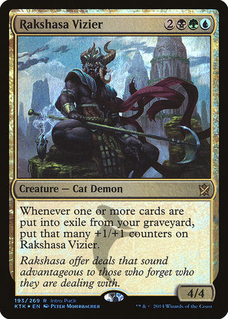 Rakshasa Vizier [Khans of Tarkir Promos] | Tabernacle Games