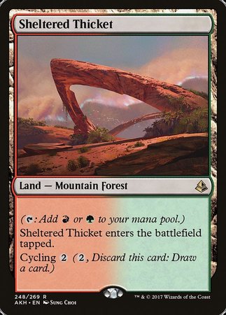 Sheltered Thicket [Amonkhet] | Tabernacle Games