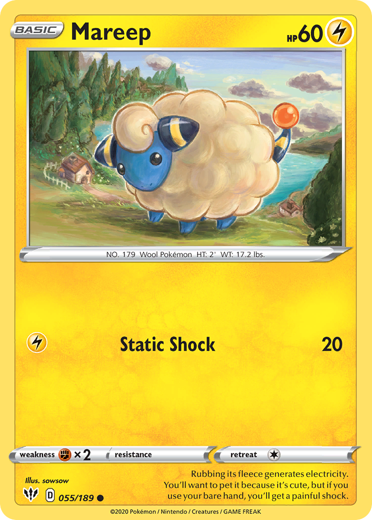 Mareep (055/189) [Sword & Shield: Darkness Ablaze] | Tabernacle Games