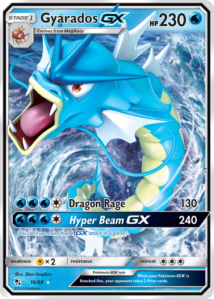 Gyarados GX (16/68) [Sun & Moon: Hidden Fates] | Tabernacle Games