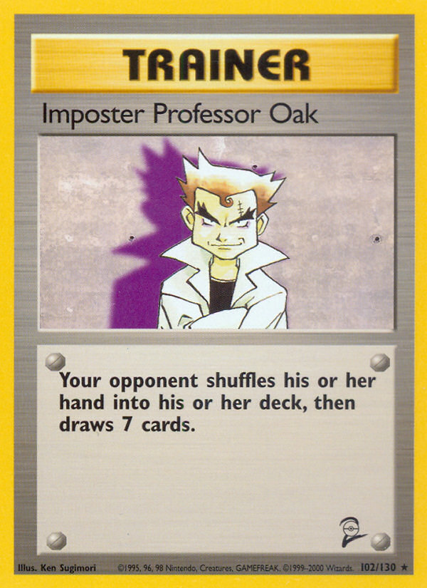 Imposter Professor Oak (102/130) [Base Set 2] | Tabernacle Games