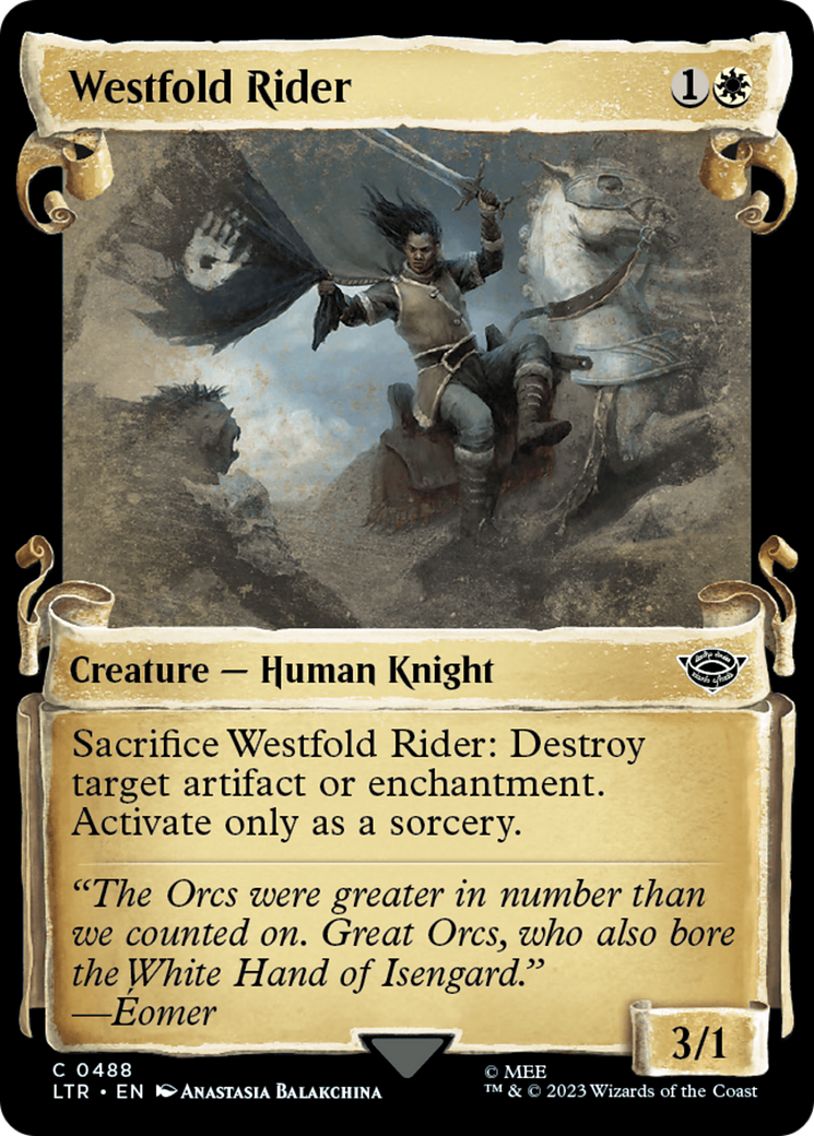 Westfold Rider [The Lord of the Rings: Tales of Middle-Earth Showcase Scrolls] | Tabernacle Games