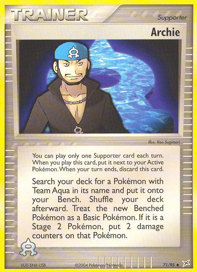 Archie (71/95) [EX: Team Magma vs Team Aqua] | Tabernacle Games