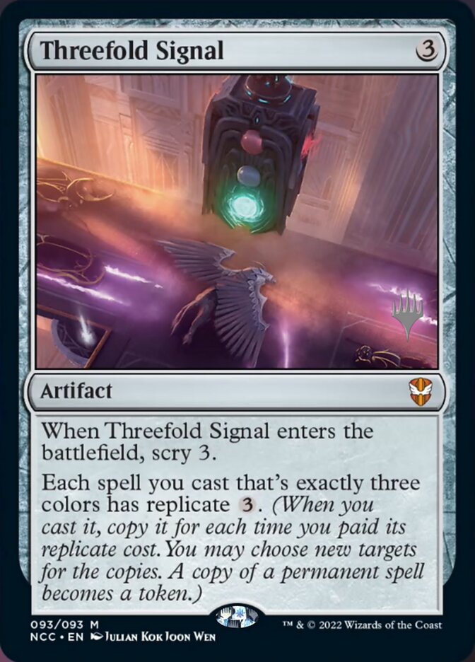 Threefold Signal (Promo Pack) [Streets of New Capenna Commander Promos] | Tabernacle Games