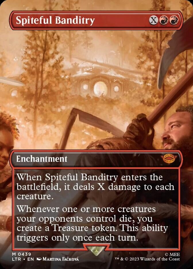 Spiteful Banditry (Borderless Alternate Art) [The Lord of the Rings: Tales of Middle-Earth] | Tabernacle Games