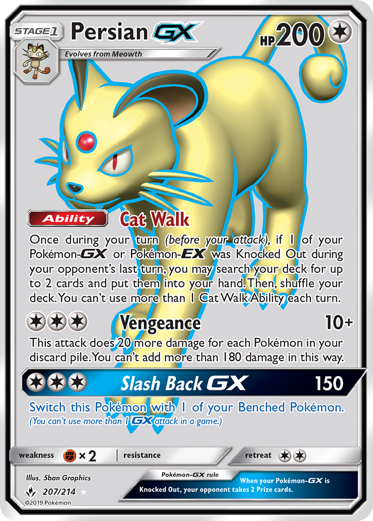 Persian GX (207/214) [Sun & Moon: Unbroken Bonds] | Tabernacle Games