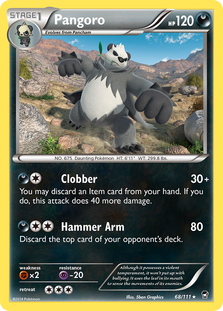 Pangoro (68/111) [XY: Furious Fists] | Tabernacle Games