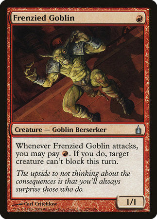 Frenzied Goblin [Ravnica: City of Guilds] | Tabernacle Games