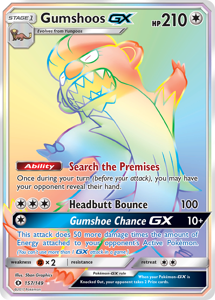 Gumshoos GX (157/149) [Sun & Moon: Base Set] | Tabernacle Games