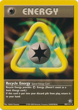 Recycle Energy (105/111) [Neo Genesis Unlimited] | Tabernacle Games