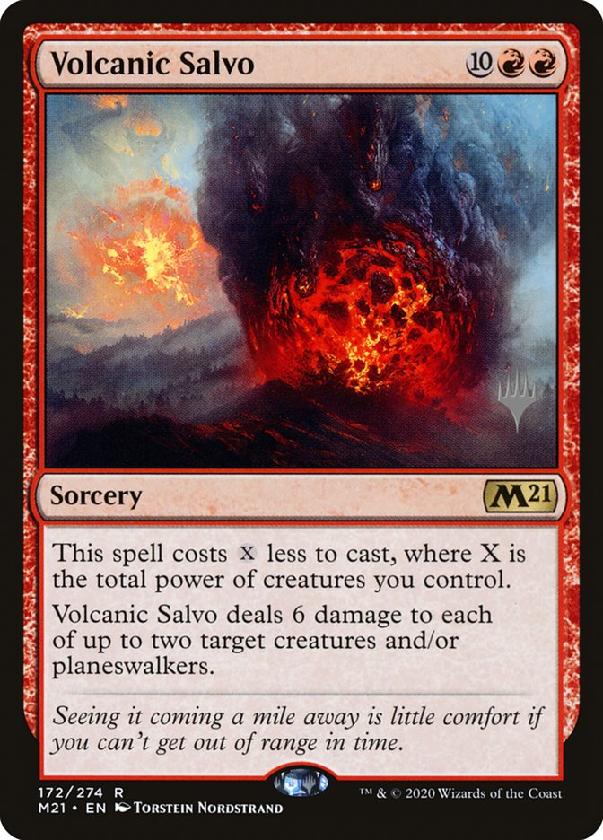 Volcanic Salvo (Promo Pack) [Core Set 2021 Promos] | Tabernacle Games