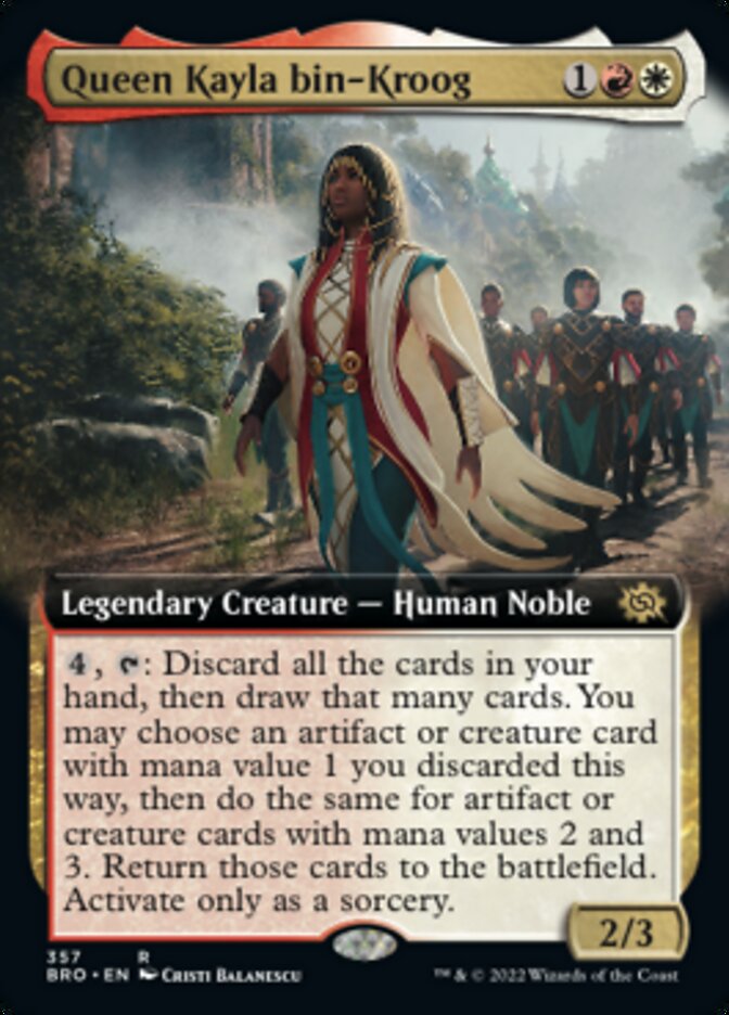 Queen Kayla bin-Kroog (Extended Art) [The Brothers' War] | Tabernacle Games