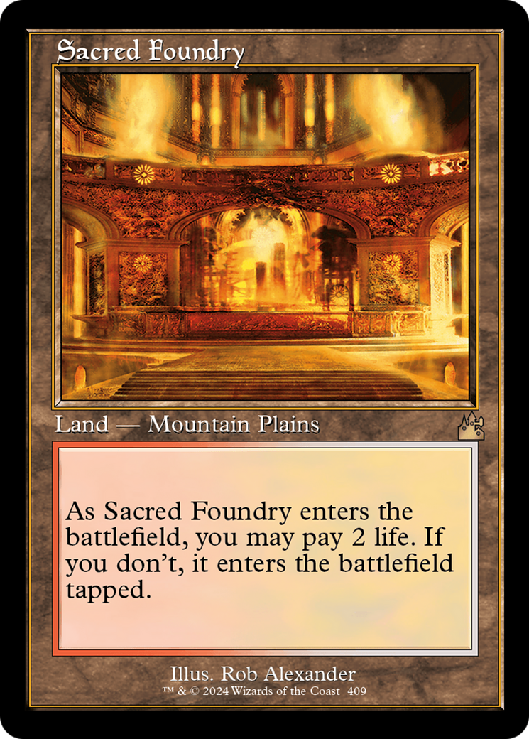 Sacred Foundry (Retro) [Ravnica Remastered] | Tabernacle Games