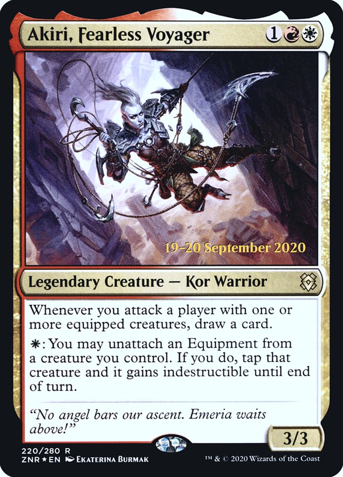 Akiri, Fearless Voyager  [Zendikar Rising Prerelease Promos] | Tabernacle Games