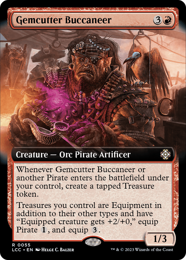 Gemcutter Buccaneer (Extended Art) [The Lost Caverns of Ixalan Commander] | Tabernacle Games