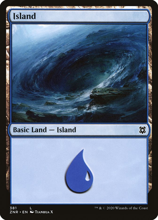 Island (381) [Zendikar Rising] | Tabernacle Games